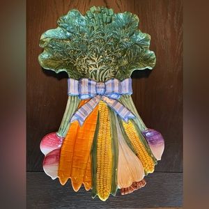 NWT - Fitz and Floyd Vegetable Bouquet Platter